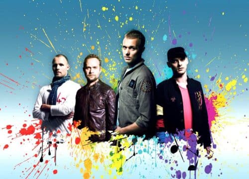 A Rush of Coldplay, bandet med farvede malingstænk