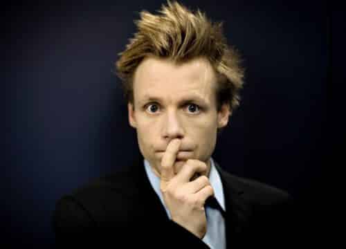 Mikael Wulff, lyshåret mand i portræt