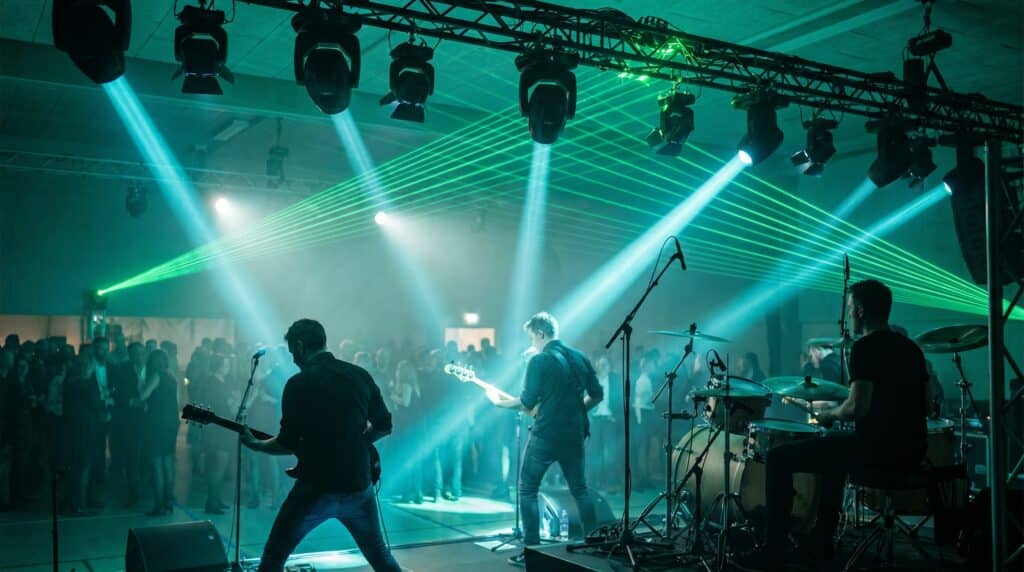 Party Police spiller live i grønt lys